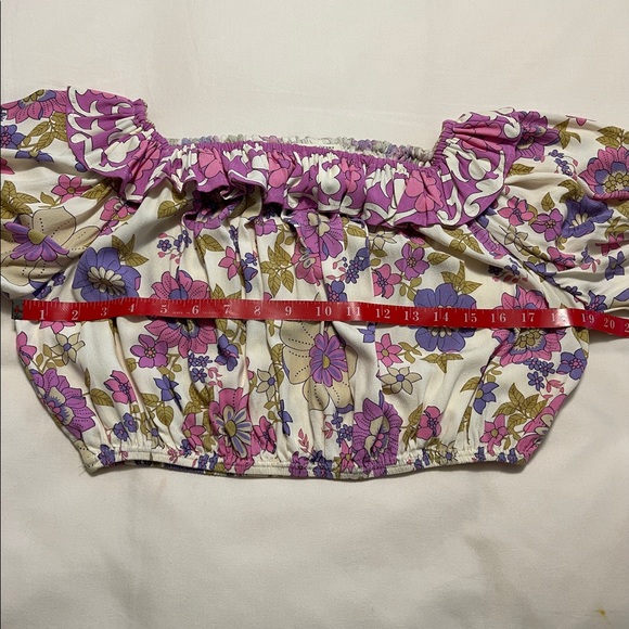 Spell Buttercup Crop Top in Meadow Sz M Gently Used Condition - Picture 4 of 10